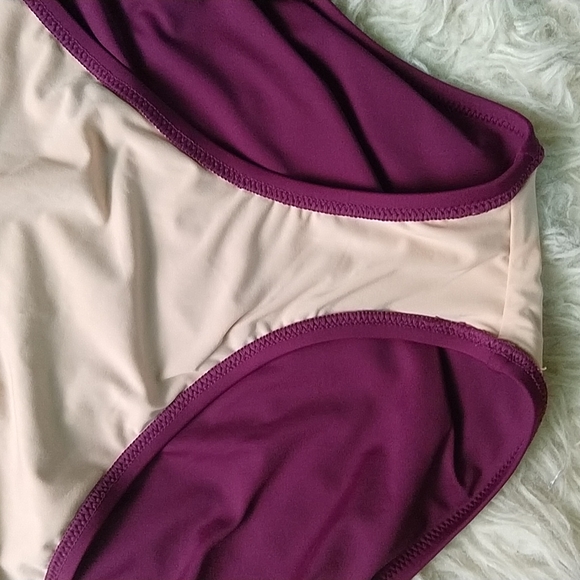 J. Crew Deep V-neck French One Piece Swimsuit Iris Purple Plus Size 22 NWT - Picture 8 of 8